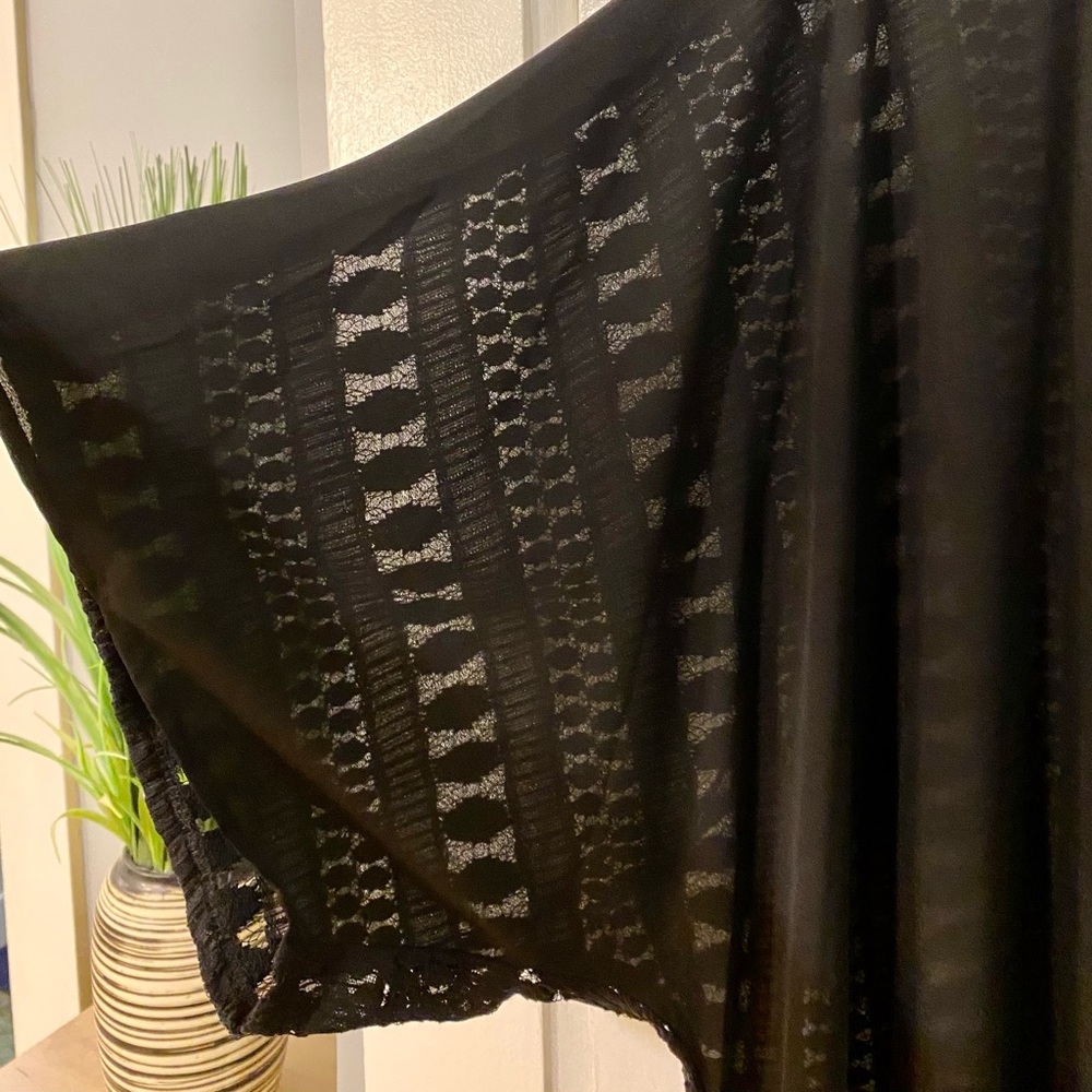 Mossimo Black Crocheted Cover Up - S-XL